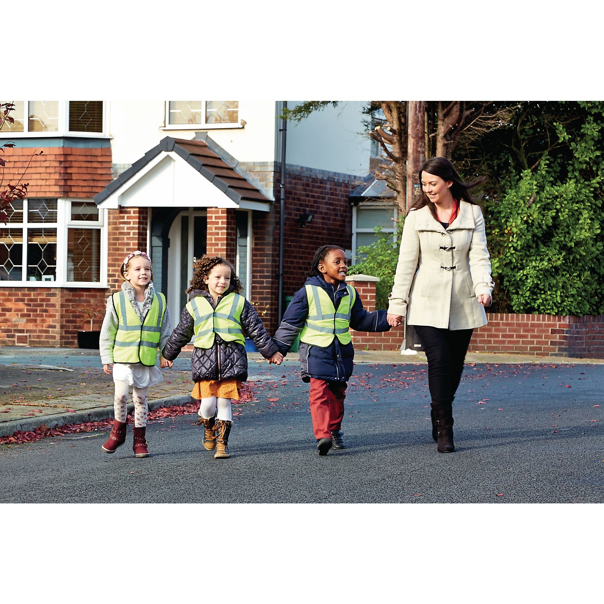 Children's High Visibility Waistcoat 4 - 6 Years - Pack of 3